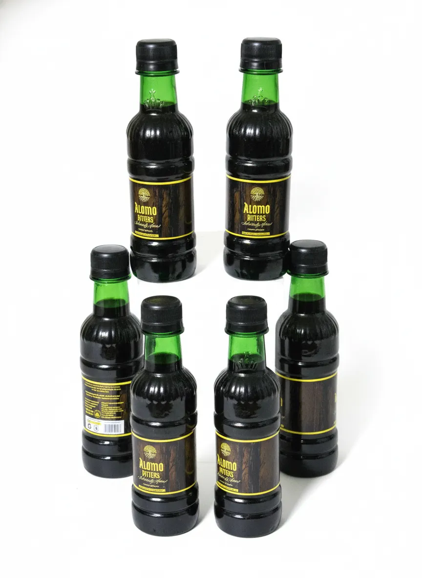 New Alomo Bitters Herbal Extract 200ml - Pack of 6 Bottles