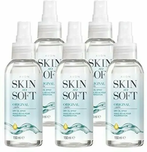 5 X Avon Skin So Soft Original Dry Oil Spray [ Mosquito Insect Repellent]Joblots