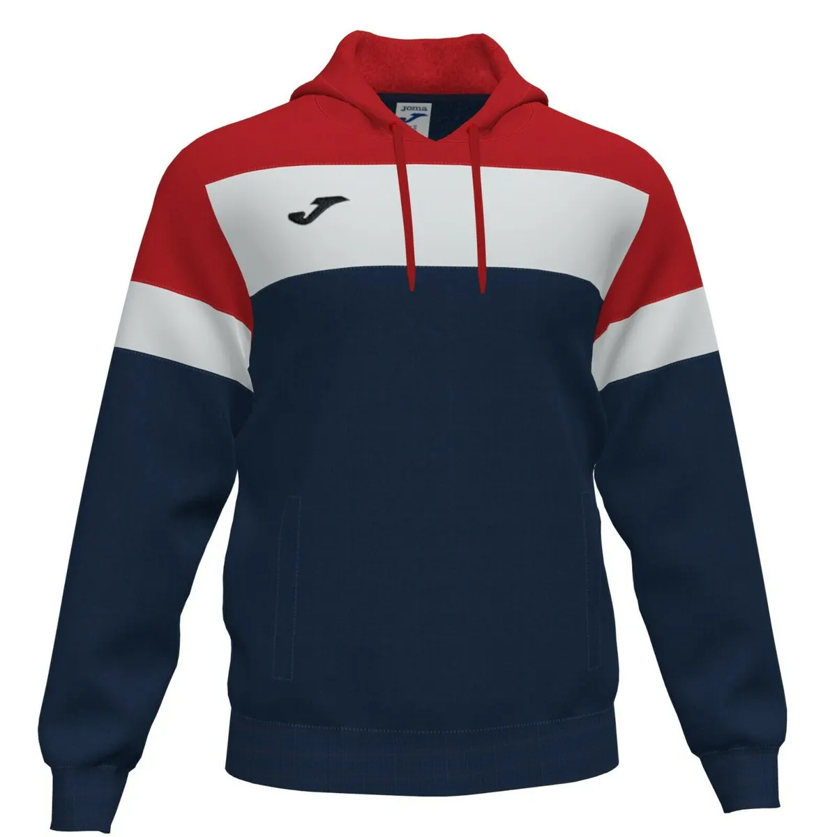 JOMA CREW IV HOODY  - S - Navy/Red