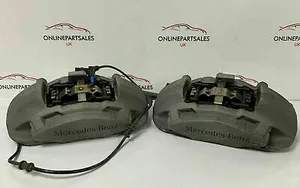 MERCEDES BENZ C CLASS W205 AMG FRONT BRAKE CALIPERS SET OF TWO