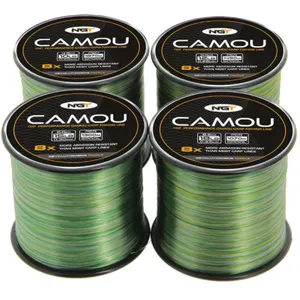 10 x Camo Fishing Line Bulk Spool 12lb - 1490 Metres Carp Pike Coarse NGT