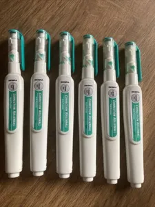 Zebra 1.0mm Ball Correction Rollerball Pen, White Correction Fluid, 12 PENS