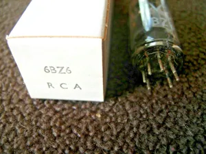 2x 6BZ6 RCA VALVE/TUBE ONE NEW IN BOX ONE UKNOWN (visually OK)
