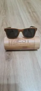 4est Shade Sunglasses + Fabric Case, Wooden Case & Cleaning Cloth