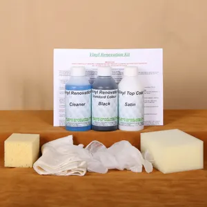 Vinyl faux Leather Colour Restore Kit /Dye Stain Pigment Paint ORANGE