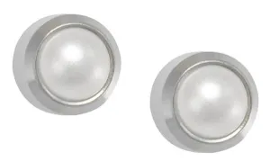 24x Surgical Stainless Steel Stud Earrings Ear Piercing Stud  Bezel Set AB&PEARL