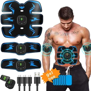 Rechargeable EMS Abdominal Muscle Toning Trainer ABS Stimulator Toner Belt