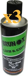 3 x Brunox Lub & Cor(Long-Term Corrosion Inibitor) (400ml)