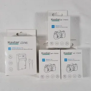 Kastar Slim LCD Charger for NP-FW50 and 3 Batteries NEW