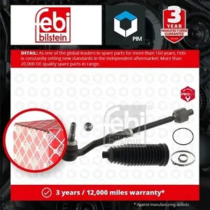 Steering Rod Assembly fits BMW M5 E60, E61 5.0 04 to 10 S85B50A 32106774347 Febi