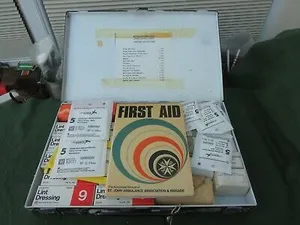 1989 DATED BRITISH CALEDONIAN AIRWAYS FIRST AID KIT FROM GATWICK AIRPORT