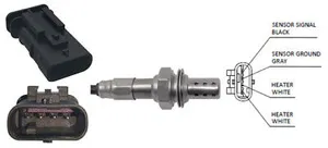 Lambda Sensor fits CITROEN C4 SPACETOURER 1.2 2018 on Oxygen Lucas 9810667080