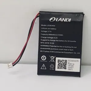 4 x Olandi LD383450 LITHIUM-ION 3.7V battery