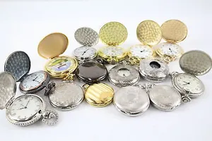 Mens Collectors Quartz Pocket watches Inc WW2 Aeroplane UNTESTED x 15