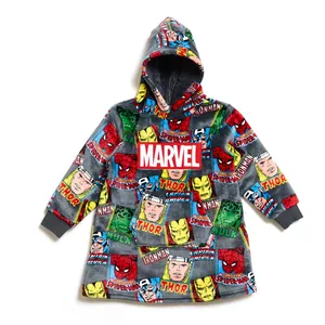 Marvel Comics Kids Oversized Hooded Lounge Top (4 Years)