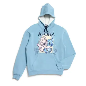 Stitch and Angel Hooded Sweatshirt For Adults, Lilo & Stitch - Large