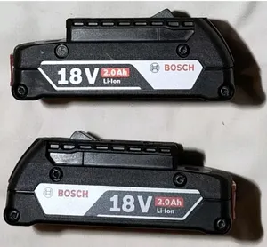 2 x Bosch GBA 18 V 2.0 Ah 1600Z00036 18v 2.0ah Cool Pack Lithium Ion Battery