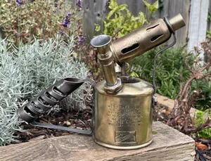 Vintage Bladon B51 Brass & Metal Blow Torch Blow Lamp Man Cave Tool