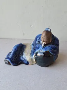Chinese Shiwan Mudman Pottery Figurine