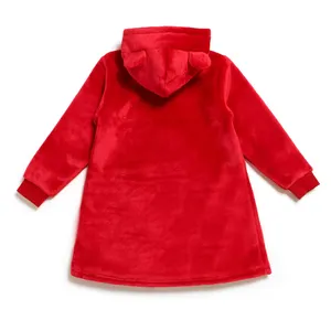 Mickey Mouse and Pluto Festive Oversized Lounge Hooded Top (Age 3)