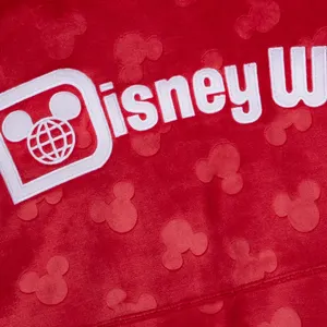 Walt Disney World Mickey Mouse Icon Fluffy Red Spirit Jersey For Adults - Small