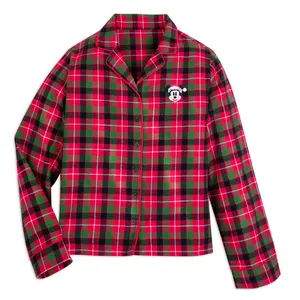 Mickey Mouse Festive Plaid Pyjamas For Laides  - M