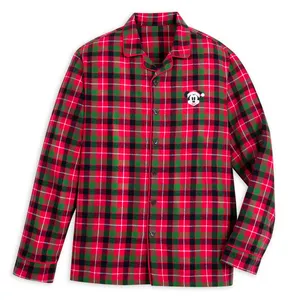 Mickey Mouse Festive Plaid Men's Pyjamas - Large