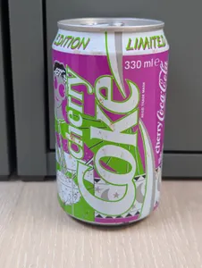 4 Vintage Set UK 1990 1991 Cherry Coke Coca Cola Collector Limited Edition Cans