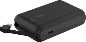 Belkin BoostCharge 10000mAh Portable Power Bank Integrated Cables USB-C
