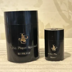Vintage JPS John Player Special Black Cylinder Cigarette & Rare Match Box Used