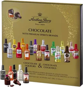 New Anthon Berg Chocolate Liqueurs Gift Box - 21 Famous Original Liquor Spirits