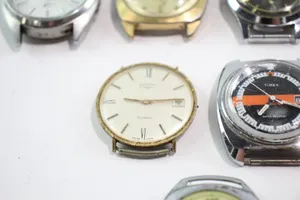 10x Vintage Mechanical Watch Heads Seiko Timex Etc SPARES/REPAIRS