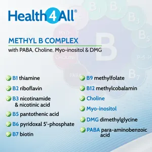 6x Health4All Methyl B Complex Capsules w/Methylfolate P5P STRESS ENERGY New