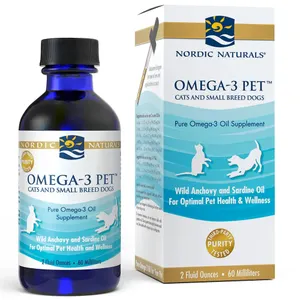 New Nordic Naturals Pet Omega 3 Liquid For Cats & Small Breed Dogs 60 ml