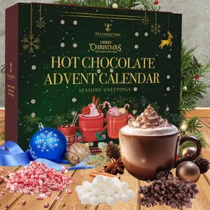 New 2024 Hot Chocolate Advent Calendar 24-Day Christmas Gift Set