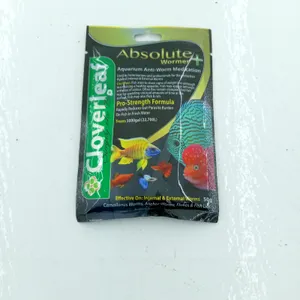 NEW Cloverleaf AW50/6 Absolute+ Wormer Aquarium Treatment 50g - Treats 5000 Gal