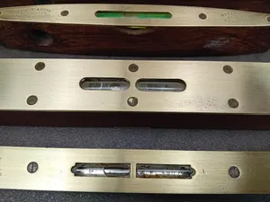 6 x Vintage Rabone/Hockley Abbey Brass & Wooden Spirit Levels Job Lot