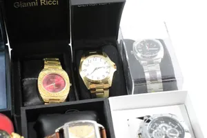 Mens Assorted Boxed Watches Quartz Rotary Swiss Army UNTESTED Lot of 12