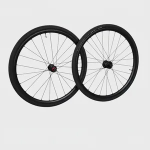 CANNONDALE 650B Carbon Wheelset Lefty ROTOR Rim Brake Tubeless Tyres Used