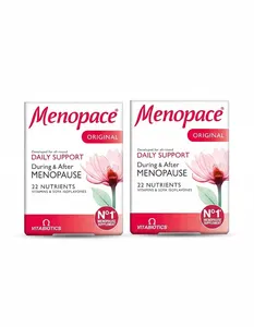 2x Vitabiotics Menopace Original 90 Tablets - Expiry 02/2028