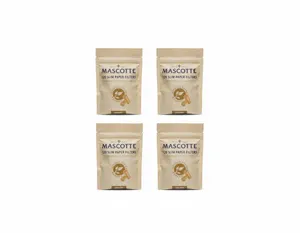 4x Mascotte Organic Unbleached X-Long Filters 120 Slim Paper Reseal Bags