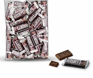 NEW Hershey's Milk Chocolate Snack Bars Bulk Bag 1kg - Fresh Candy Treat