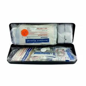 BMW Genuine Original Emergency Medical First Aid Kit Black Case E39 8176553 Used