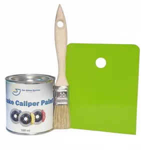 Car Shine System LIME GREEN Brake Caliper Engine Paint Heat Resist 500ml+Brush