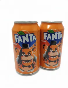 X 2 sealed FNAF Five Nights At Freddy’s FANTA FREDDY FAZBEAR 330ml Cans. New