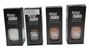 Mine Vital Halal Breathable Nail Enamel Nail Polish Set, 4 Pack