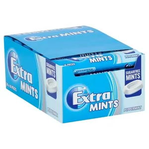 Extra Mints Peppermint Sugar Free 24 Packs (Full Box) - 16 Pieces per Pack