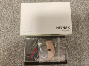 Phonak Nathos Auto UP Hearing Aid BRAND NEW. Beige COLOR.