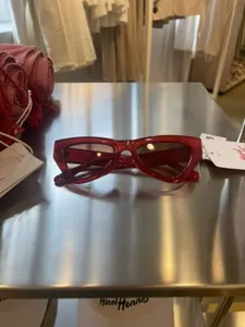 H&M Hotel Hennes Coachella Red Sunglasses